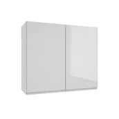 Szafki kuchenne - Szafka kuchenna wisząca PARMA A80 2D0S DSM biała - miniaturka - grafika 1