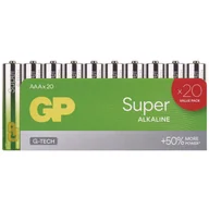 Baterie i akcesoria - Baterie alkaliczne GP Super Alkaline AAA (LR03, 20 ks - miniaturka - grafika 1