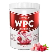 Odżywki białkowe - Odżywka białkowa ACTIVLAB Wpc Standard Pianka malinowa (500 g) Bez cukru - miniaturka - grafika 1
