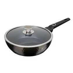 Berlinger Haus Patelnia Patelnia głęboka z pokrywką 24cm BH-6574 Czarna BH-6574 - Patelnie - miniaturka - grafika 1