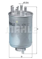 Filtry paliwa - Filtr paliwa Mahle KL 474 - miniaturka - grafika 1