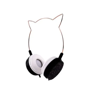 OEM Cat Ear Model Ylfs-22 Jack 3,5mm Czarne - Słuchawki - miniaturka - grafika 1