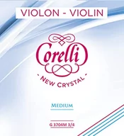 Akcesoria do instrumentów smyczkowych - Corelli Struny Violin Crystal G Stabilon-Nylon/Srebro oplecione 3/4 3704M - miniaturka - grafika 1
