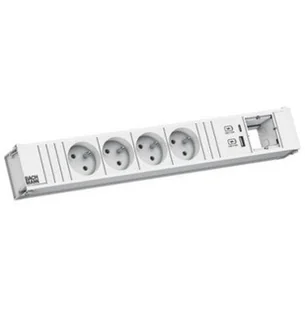 BACHMANN CONI 4xUTE 1xUSB A/C 22W 1xCM 0.2m GST18 RAL9010 - Gniazdka elektryczne - miniaturka - grafika 1