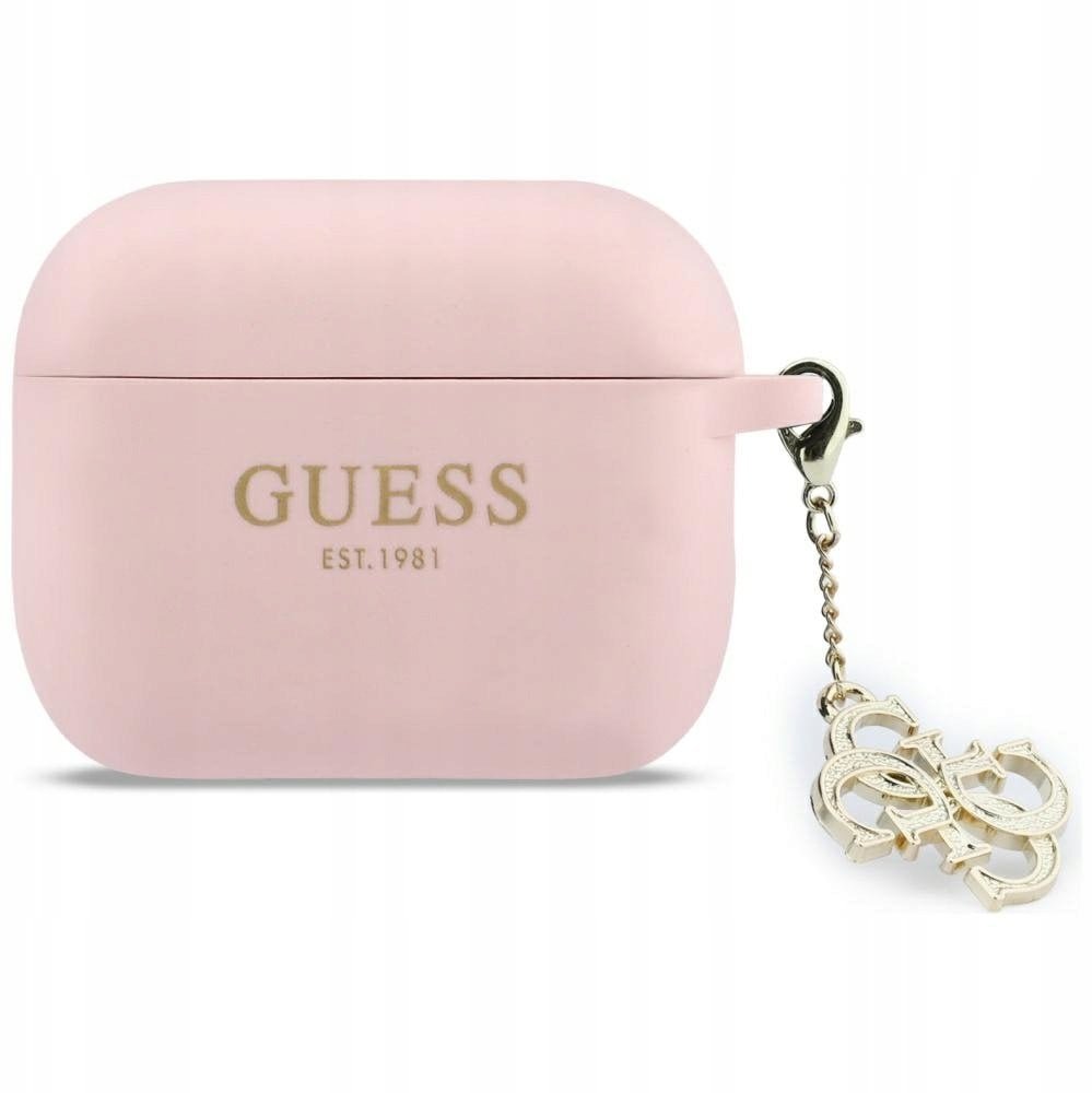 Guess Etui Silikon 4G Charm do Apple AirPods Pro 3 różowy
