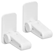 Zawiasy, okucia i inne akcesoria - 2-częściowy zamek do drzwi z dźwignią zabezpieczającą dla dzieci, blokada zabezpieczająca dla dzieci, stoper do drzwi z klejem, zamki do drzwi i okie - miniaturka - grafika 1