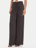 Spodnie damskie - Guess Spodnie materiałowe W5YB02 WH5N2 Czarny Regular Fit - miniaturka - grafika 1