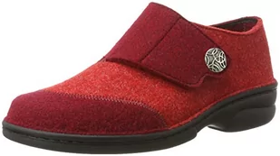 Berkemann Jarla wysokie kapcie damskie, czerwony - Czerwona czerwona naszywka - 42 2/3 EU - Kapcie damskie - miniaturka - grafika 1