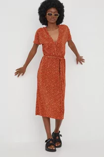Sukienki - Protest sukienka kolor pomarańczowy mini rozkloszowana - grafika 1