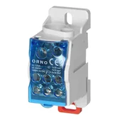 Inne mocowania - Blok rozdzielczy 125A, zaciski wejściowe 1x16 i 1x35mm², zaciski wyjściowe 6x16mm² OR-LZ-8207/125 - miniaturka - grafika 1