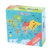 Puzzle - Mudpuppy, puzzle, jumbo, Mapa świata, 25 el. - miniaturka - grafika 1