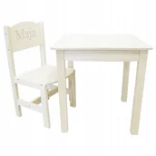 Zestawy mebli dla dzieci - STOLIK 37/50 + KRZESEŁKO STARSZAK + GRAWER IMIĘ - miniaturka - grafika 1