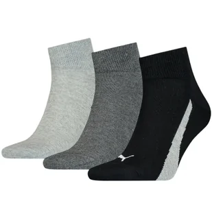 Skarpety unisex Puma LIFESTYLE QUARTER 3-PACK wielokolorowe 90795201 - Skarpetki damskie - miniaturka - grafika 1