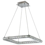 Lampy sufitowe - Kryształowa lampa wisząca kwadrat LED - V072 S8-S97 - miniaturka - grafika 1