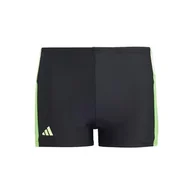Kąpielówki dla chłopców - adidas Bokserki do pływania dla chłopców Colorblock 3 paski, 3-4 lata, Czarny, 18 miesi?cy - miniaturka - grafika 1