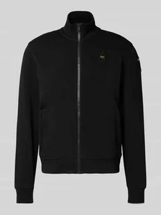 Bluza rozpinana ze stójką i wyhaftowanym logo model ‘CITY’ - Bluzy męskie - miniaturka - grafika 1