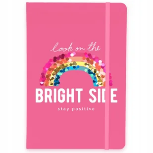 NOTES A5 RÓŻ Notatnik W Linie JASNA STRONA Wzory - Zeszyty szkolne - miniaturka - grafika 1