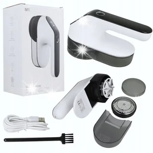 Golarka do ubrań Golarka do ubrań swetrów tapicerki BIAŁĄ MOCNA PROFESJONALNA 6 NOŻY LCD 2w1 - Golarki do ubrań - miniaturka - grafika 1