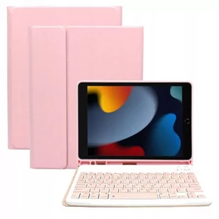 Etui do Apple iPad 7 2019 / 8 2020 / 9 2021 10,2" z klawiaturą bluetooth BT różowe Case Obudowa Pokrowiec Futerał - Etui do tabletów - miniaturka - grafika 1