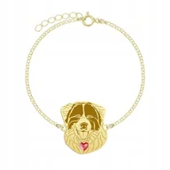 Bransoletki - Bransoletka Złota Bośniacko-Chorwacki Pies Pasterski 925 Prezent GRAWER - miniaturka - grafika 1