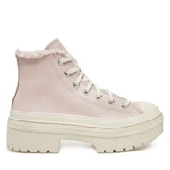 Trampki damskie - Trampki Converse Chuck Taylor All Star Lugged Heel Sherpa A09346C 662 Różowy - miniaturka - grafika 1