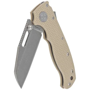 Nóż składany Demko AD20.5 Shark Foot Coyote Tan G10, Stonewashed CPM S35VN by Andrew Demko (205-S35-SFCT) - Noże - miniaturka - grafika 6