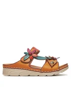 Klapki i japonki damskie - Laura Vita Klapki Dorry 19 Pomarańczowy - miniaturka - grafika 1