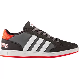 Buty dla chłopców - Buty Sportowe Lekkie Wygodne Sneakersy Chłopięce Dziecięce Adidas Hoops K Grey AQ1652 28 - grafika 1