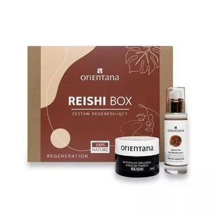 ORIENTANA Reishi Box Zestaw Regenerujący (Krem do twarzy na dzień, 50ml + Booster regenerujący na noc, 30ml) - >>> DARMOWA od 99zł <<< w 24h ! - Zestawy kosmetyków damskich - miniaturka - grafika 1