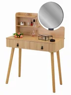 Toaletki - Nowoczesna toaletka z lustrem K2-T05 - miniaturka - grafika 1
