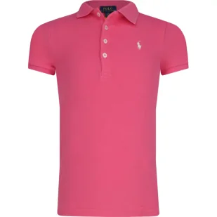 POLO RALPH LAUREN Polo | Regular Fit | pique - Koszulki dla dziewczynek - miniaturka - grafika 1