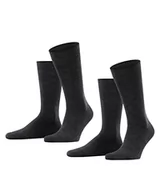 Skarpetki męskie - ESPRIT Mężczyźni Skarpety Basic Wool 2-Pack M SO Wełna, Bawełna jednokolorowe 2 Pak, Szary (Anthracite Melange 3080), 39-42 - miniaturka - grafika 1