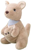 Maskotki i pluszaki - Pluszowa Maskotka Przytulanka Kangur Z Młodym 23cm LEAN Toys - miniaturka - grafika 1