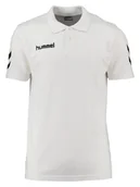 Koszulki męskie - Koszulka polo Hummel CORE COTTON POLO biała rozmiar 164/176 - miniaturka - grafika 1