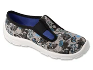 Buty dla chłopców - Kapcie dziecięce Befado 975Y197 trampki chłopięce szare na gumki-34 - miniaturka - grafika 1