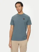 Koszulki męskie - Napapijri T-Shirt S-Badge NP0A4I3N Niebieski Regular Fit - miniaturka - grafika 1