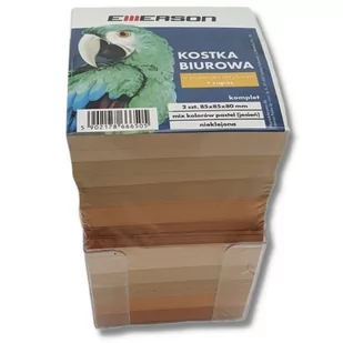 KOSTKA BIURKOWA PAPIEROWA 85x85x80mm JESIEŃ EMERSON - Etykiety samoprzylepne i bloki etykiet - miniaturka - grafika 1