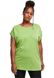 Koszulki i topy damskie - Urban Classics Damska koszulka z przedłużonymi ramionami, górna część dla kobiet z lekko przeciętymi ramionami, dostępna w wielu kolorach, rozmiary XS - 5XL, Ghostgreen, 5XL - grafika 1