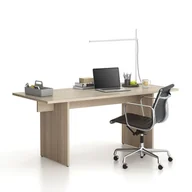 Biurka - Biurko SINGLE SOLID, 1800 x 800 x 743 mm, naturalny dąb - miniaturka - grafika 1