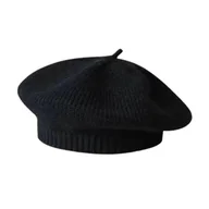 Czapki dla dzieci - Dziecięcy malarz kapelusz cukierki kolor dzianinowy elastyczny utrzymuj ciepło antypoślizgowa czapka dla dzieci dzianinowy beret jednolity kolor je... - miniaturka - grafika 1