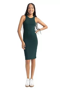 DeFacto Damska sukienka letnia – Bodycon sukienka damska, stylowa i elegancka – letnia sukienka dla kobiet, kobieca i wygodna sukienka, zielony, L - Sukienki - miniaturka - grafika 1