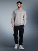 Bluzy męskie - 4F Bluza dresowa nierozpinana bez kaptura męska - szara XXL - miniaturka - grafika 1