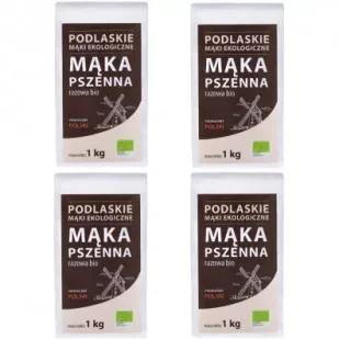 BioLife Mąka pszenna razowa Zestaw 4 kg Bio - Mąka - miniaturka - grafika 1