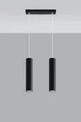 Lampy sufitowe - Sollux Lighting Lampa wisząca LAGOS 2 czarny - miniaturka - grafika 1