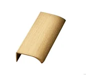 Zawiasy, okucia i inne akcesoria - Uchwyt meblowy krawędziowy Edge Straight 100 Aluminiowy Złoty Szczotkowany - miniaturka - grafika 1