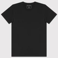 Koszulki męskie - Gładki czarny t-shirt męski Pako Lorente roz. L - miniaturka - grafika 1