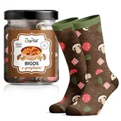 Skarpetki męskie - Skarpety damskie / męskie w słoiku na prezent bigos-39-42 - miniaturka - grafika 1