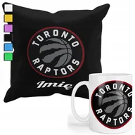 Gadżety dla niej i dla niego - ZESTAW KUBEK + PODUSZKA Z POSZEWKĄ- PREZENT DLA FANA TORONTO RAPTORS + IMIĘ - miniaturka - grafika 1