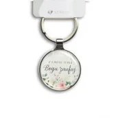 Breloczki dla dzieci - SZARON Brelok metalowy srebrny - Z całego serca - Szaron - miniaturka - grafika 1