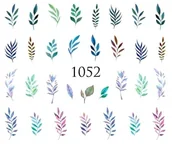 Sztuczne paznokcie i akcesoria - Naklejki wodne na paznokcie LIŚCIE - nr 1052 - miniaturka - grafika 1